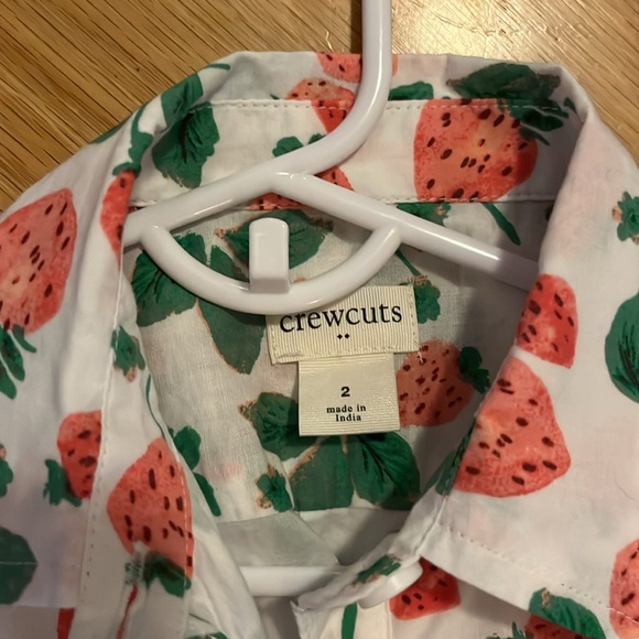 Crewcuts girls sleeveless strawberry dress AND headband - Picture 2 of 6